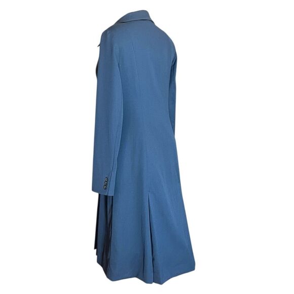 Pendleton Blue Virgin Wool Suit Dress Double Breasted Button Closure - Picture 5 of 11